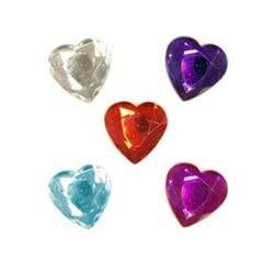 AussieSuperStore Art & Craft Essentials Large Heart Rhinestones Large Heart Rhinestones | Embellishment  9331468025559 VCR407
